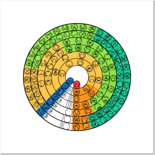 Gallifreyan Periodic Table of Elements, v.2 (light) Posters and Art